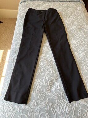 WHBM Perfect Form Slim Leg Black Pants 4R